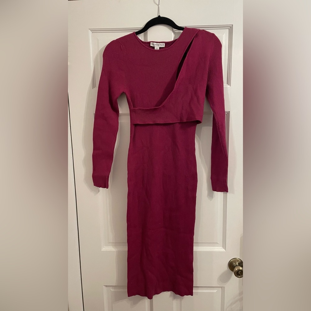 AND NOW THIS dress.